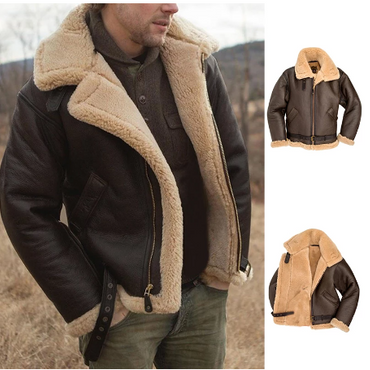 Stylish Fleece Lined Men's Winter Warm Jacket