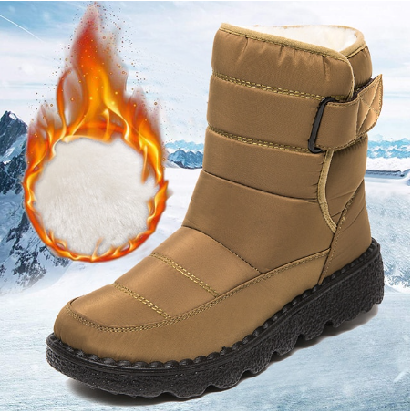 Women's Non Slip Waterproof Thick Plush Snow Boots