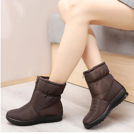 Women's Non-slip Waterproof Plush Ankle Boots