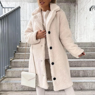 Ladies Plush Winter Overcoat