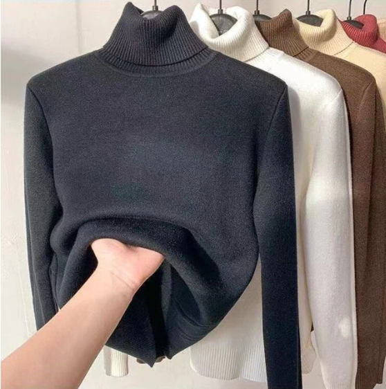 Elegant Super Warm Thick Ladies Turtleneck Sweater