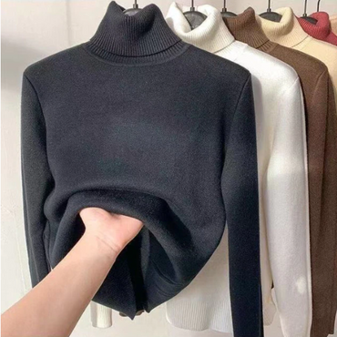 Elegant Super Warm Thick Ladies Turtleneck Sweater