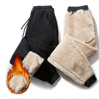 Winter Warm Fur Lined Jogging Trousers