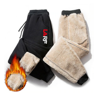 Winter Warm Fur Lined Jogging Trousers