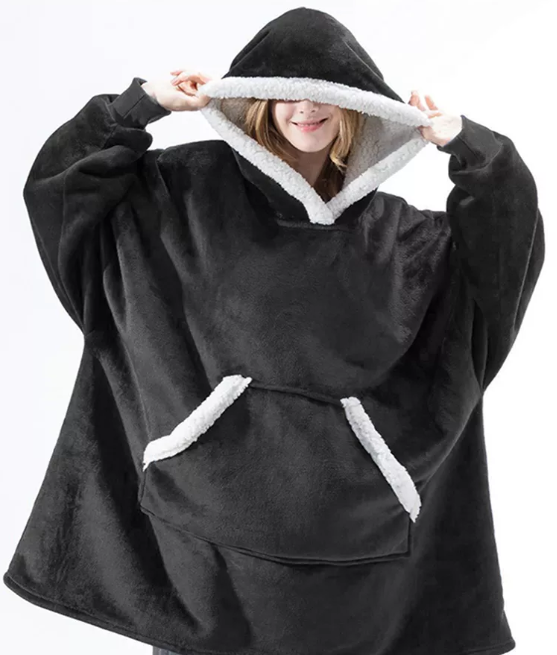 Fleece Lined Winter Blanket Oversized Hoodies