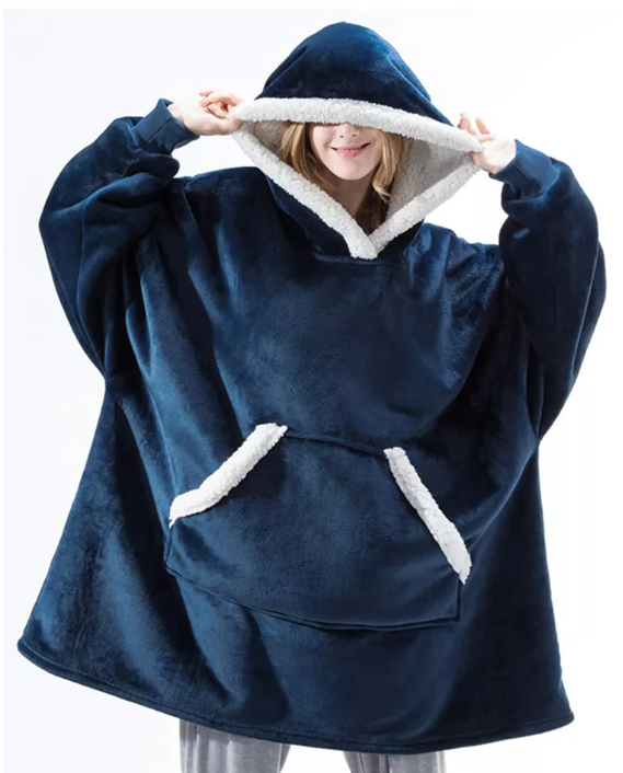 Fleece Lined Winter Blanket Oversized Hoodies