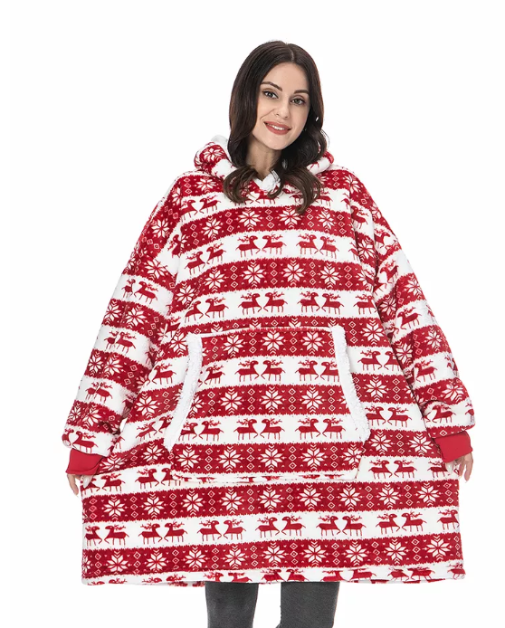 Fleece Lined Winter Blanket Oversized Hoodies