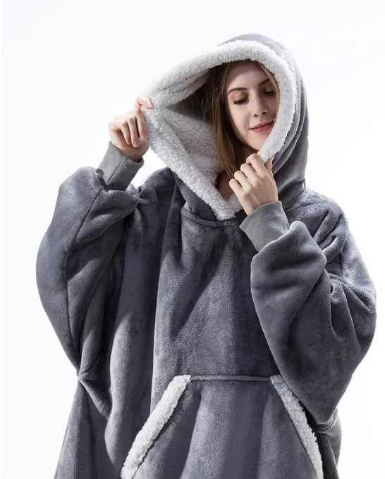 Fleece Lined Winter Blanket Oversized Hoodies