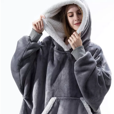 Fleece Lined Winter Blanket Oversized Hoodies