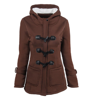 Ladies Hooded Winter Warm Long Coat