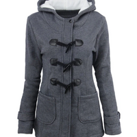Ladies Hooded Winter Warm Long Coat