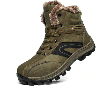 Plush Outdoor Waterproof Ankle Boots