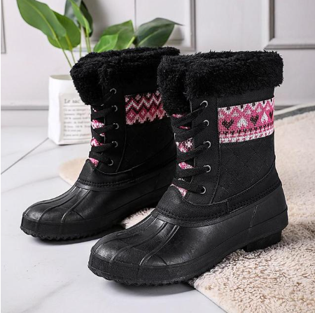 Women's Chunky Winter Warm Snow Boots