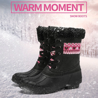 Women's Chunky Winter Warm Snow Boots