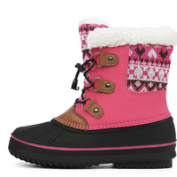 Girls Winter Warm Plush Padded Snow Boots