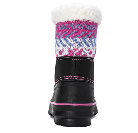 Girls Winter Warm Plush Padded Snow Boots