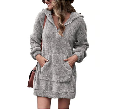 Soft Feel Double-sided Plush Hoodie