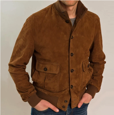 Solid Color Men's Trendy Jacket