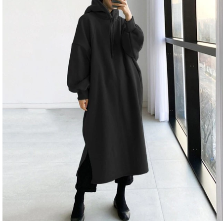 Winter Warm Long Hooded Streetwear