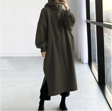 Winter Warm Long Hooded Streetwear