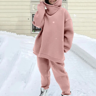 Two Piece Winter Warm Loose Tracksuit