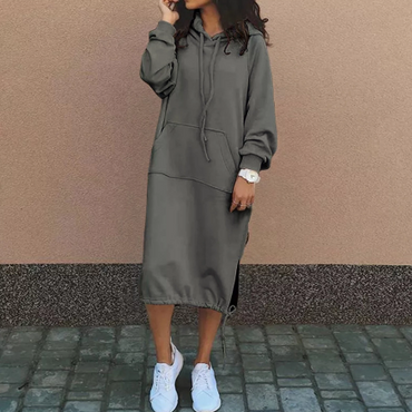 Long Hooded Maxi Dress