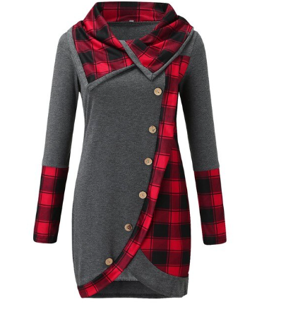 Patchwork Winter Ladies Dress