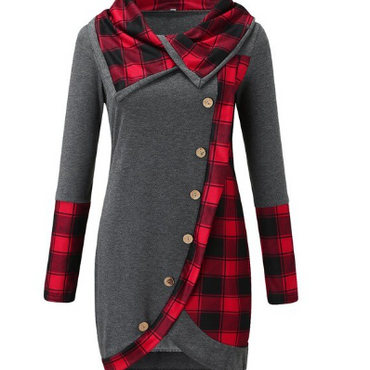 Patchwork Winter Ladies Dress