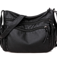 Vintage Pu Leather Crossbody Bag