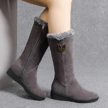 Winter Warm Women's Mid-Calf Wedges