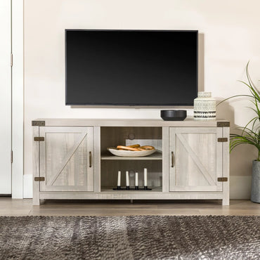Modern Farmhouse Barn Door TV Cabinet