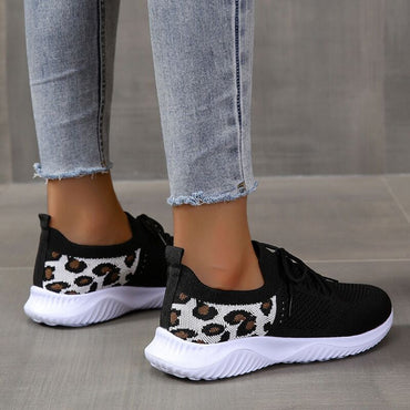 Women Leopard Print Sports Shoes