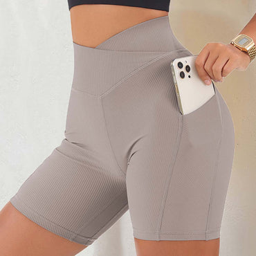 Crossover Workout Elastic Shorts