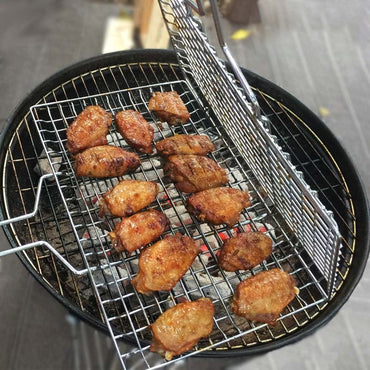 Fish Grilling Basket Metal Handle