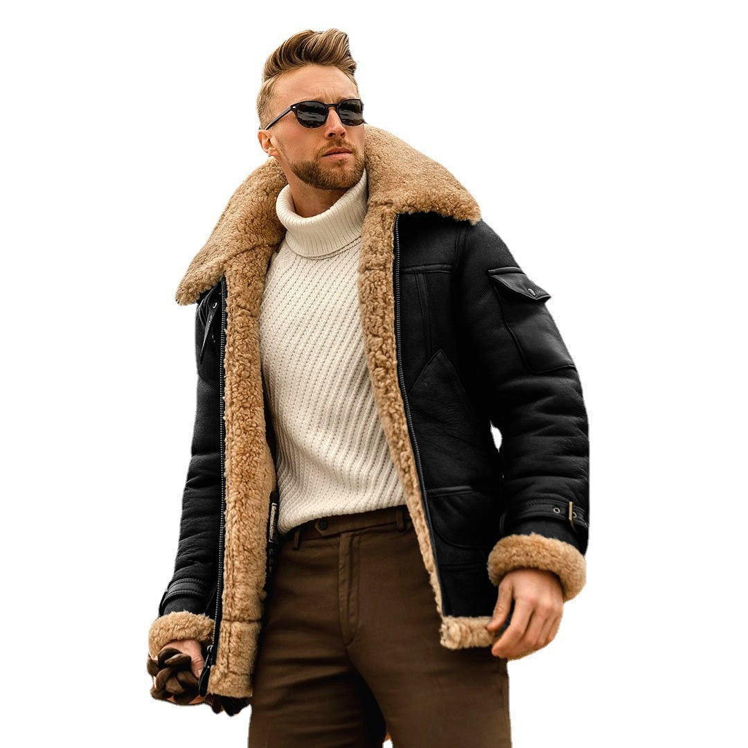 New Fur Lined Stylish Men's Winter Jacket