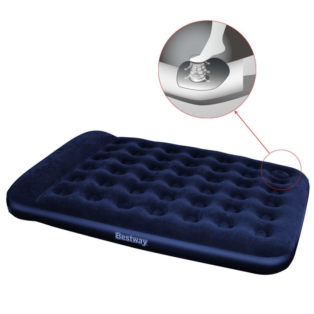 Bestway Inflatable Airbed with Built-in Foot Pump 203x152x28cm 67226