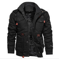 Men's Winter Jackets And Coats Fleece Warm Hooded Coats Thermal Thicker Outerwear Male Military  Jackets Warm Parkas Size6XL - east2cart.uk