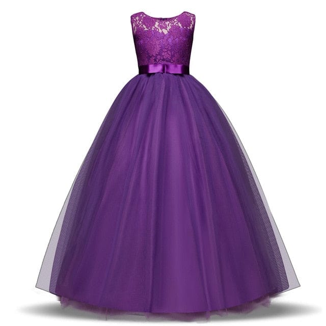 Girls Elegant Princess Party Dress