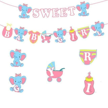 1 Set Elephant Baby Shower Party Supplies - east2cart.uk