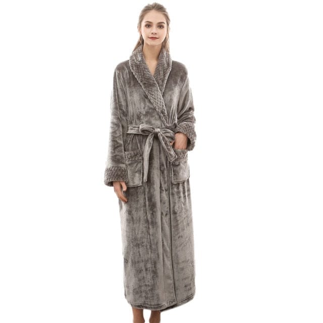 Plush Winter Long Bathrobe