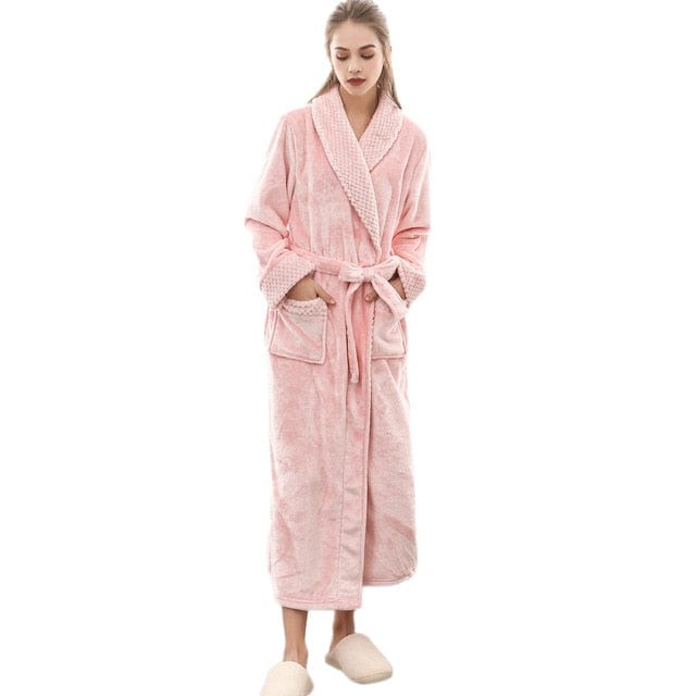 Plush Winter Long Bathrobe