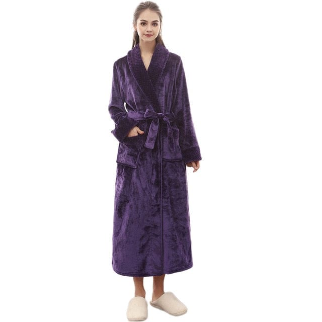 Plush Winter Long Bathrobe