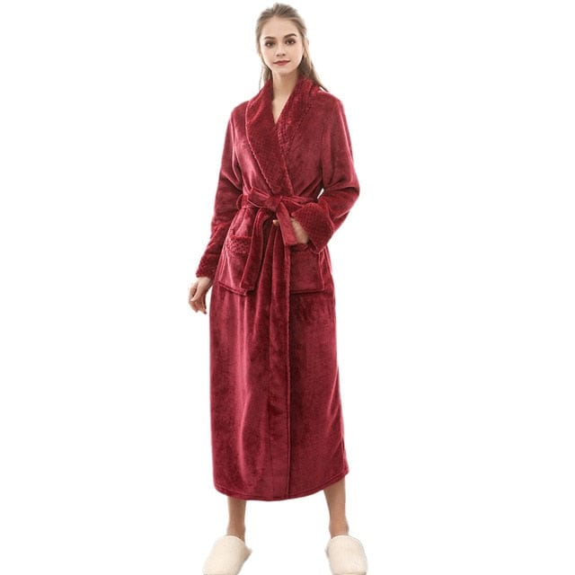 Plush Winter Long Bathrobe