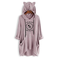 Love The Bees Letter Printed Hoodie - east2cart.uk