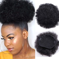 8inch Short Afro Puff Synthetic Hair Bun - east2cart.uk