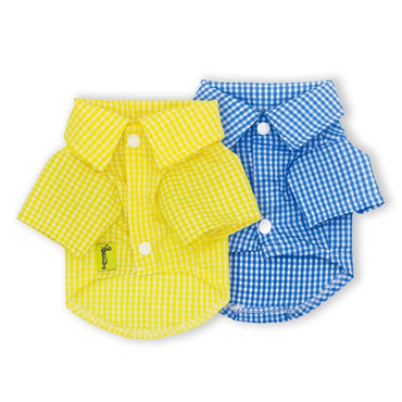 Summer Pet Dog Clothes Plaid Shirt For Small Medium Dogs Chihuahua Teddy Yorkie Clothing Puppy Cotton Vest Cat Costume XS-XXL - east2cart.uk