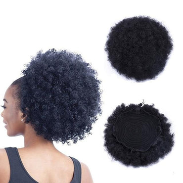 8inch Short Afro Puff Synthetic Hair Bun - east2cart.uk