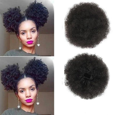 8inch Short Afro Puff Synthetic Hair Bun - east2cart.uk