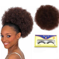 8inch Short Afro Puff Synthetic Hair Bun - east2cart.uk