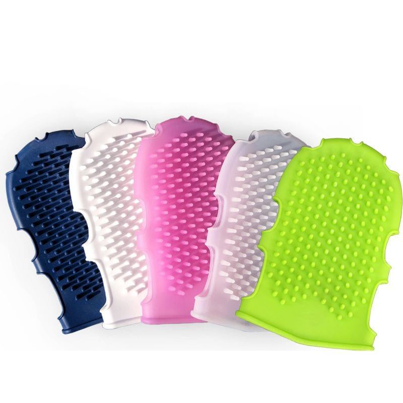 Silicone Shower Brushes Massage Gloves Silicone Body Brush Wash Bathing Scrubber Shower Washcloth For Exfoliating - east2cart.uk